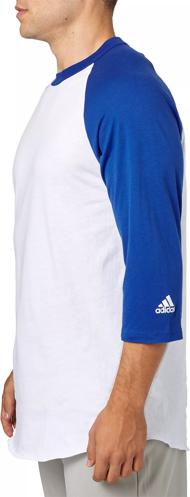 Adidas Adult Triple Stripe ¾ Sleeve Baseball Practice Shirt 5 Adidas Adult Triple Stripe ¾ Sleeve Baseball Practice Shirt - Image 3