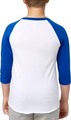 Adidas Youth Triple Stripe ¾ Sleeve Baseball Practice Shirt -DUCK Sporting Goods BBA00105 SurfTheWeb BCK