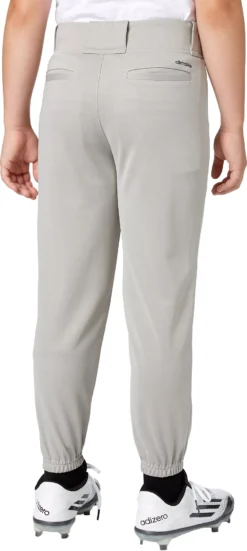 Adidas Boys' Triple Stripe Traditional Baseball Pants 12 Adidas Boys' Triple Stripe Traditional Baseball Pants -DUCK Sporting Goods BBA12015 GreyBaseball BCK