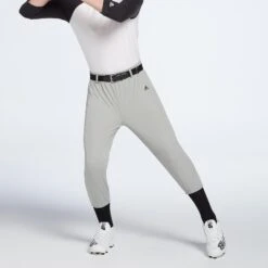 Adidas Youth Triple Stripe Pull Up Pants -DUCK Sporting Goods BBA12066 GreyBaseball MODFRT