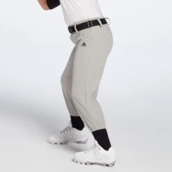 Adidas Youth Triple Stripe Pull Up Pants -DUCK Sporting Goods BBA12066 GreyBaseball MODSDE