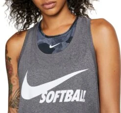 Nike Women's Legend Softball Tank Top -DUCK Sporting Goods BQ9775 071 CharcoalHeather MODDET