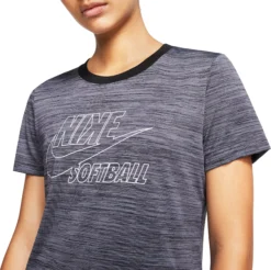 Nike Women's Legend Velocity Softball T-Shirt -DUCK Sporting Goods BQ9776 010 Black MODDET
