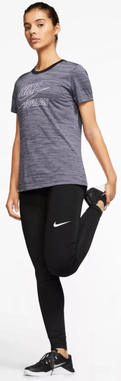 Nike Women's Legend Velocity Softball T-Shirt -DUCK Sporting Goods BQ9776 010 Black MODFRT