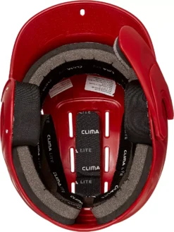 Adidas Senior Captain Baseball Batting Helmet W/ Jaw Guard -DUCK Sporting Goods BTE00619LH RED NOCOLOR TOP