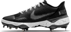 Nike Men's Alpha Huarache Elite 3 Metal Baseball Cleats -DUCK Sporting Goods CK0746 010 BlackBlack INS