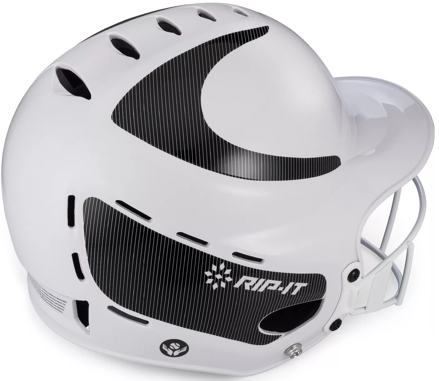 RIP-IT Vision Classic Pinstripe Softball Batting Helmet 4 RIP-IT Vision Classic Pinstripe Softball Batting Helmet - Image 2