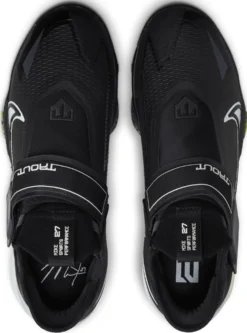 Nike Men's Force Zoom Trout 8 Elite Metal Baseball Cleats -DUCK Sporting Goods CZ5913 010 BlackGrey TOP