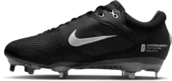 Nike Women's Hyperdiamond 4 Elite Metal Fastpitch Softball Cleats 8 Nike Women's Hyperdiamond 4 Elite Metal Fastpitch Softball Cleats -DUCK Sporting Goods CZ5917 010 BlackWhite INS