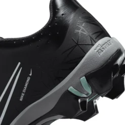 Nike Kids' Hyperdiamond 4 Keystone Softball Cleats -DUCK Sporting Goods CZ5919 010 BlackGrey DET alt1