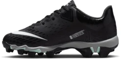 Nike Kids' Hyperdiamond 4 Keystone Softball Cleats -DUCK Sporting Goods CZ5919 010 BlackGrey INS