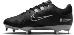 Nike Women's Hyperdiamond 4 Pro Fastpitch Softball Cleats 8 Nike Women's Hyperdiamond 4 Pro Fastpitch Softball Cleats -DUCK Sporting Goods CZ5920 010 BlackGrey INS