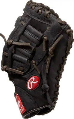 Rawlings 12.5'' Premium Series First Base Mitt -DUCK Sporting Goods DICD125BWFBRZ DICD125BWFB30 Black SDER