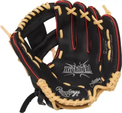 Rawlings 10.5'' Youth Highlight Series Glove -DUCK Sporting Goods DICH105IB 60 Black PALM