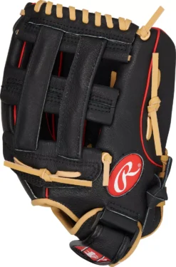 Rawlings 11.5'' Youth Highlight Series Glove -DUCK Sporting Goods DICH115HB 60 Black SDER