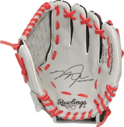 Rawlings 9.5'' Tee Ball Mike Trout Series Glove -DUCK Sporting Goods DICMT95GB 60 Grey PALM