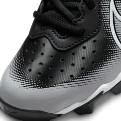 Nike Kids' Alpha Huarache Keystone 4 RM Baseball Cleats -DUCK Sporting Goods DJ6525 011 BlackGrey DET
