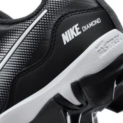 Nike Kids' Alpha Huarache Keystone 4 RM Baseball Cleats -DUCK Sporting Goods DJ6525 011 BlackGrey DET alt1