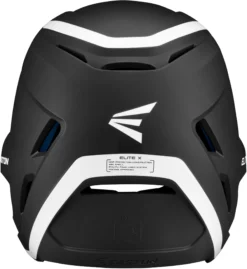 Easton Junior Elite X Baseball Batting Helmet -DUCK Sporting Goods ELITEXH JR 8066465 BlackWhite BCK