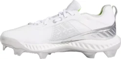 Adidas Women's PureHustle TPU Softball Cleats -DUCK Sporting Goods FW3080 WhiteSilver INS
