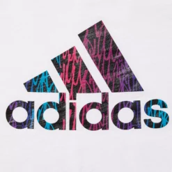 Adidas Girls' Destiny ¾ Sleeve Softball Graphic Shirt 12 Adidas Girls' Destiny ¾ Sleeve Softball Graphic Shirt -DUCK Sporting Goods GBA11012 AdidasLogoGraffiti DET alt1