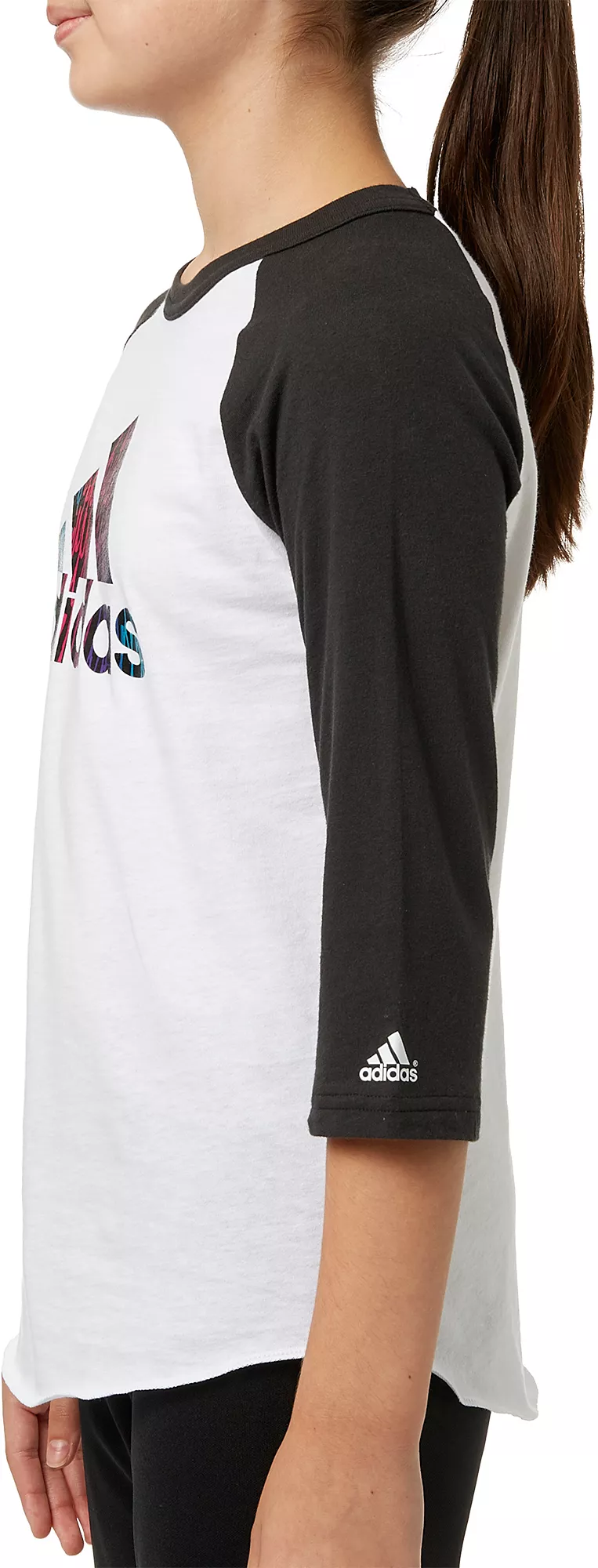 Adidas Girls' Destiny ¾ Sleeve Softball Graphic Shirt 4 Adidas Girls' Destiny ¾ Sleeve Softball Graphic Shirt - Image 2