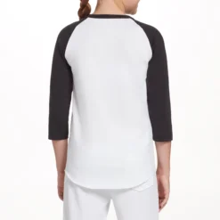 Adidas Girls' Destiny ¾ Sleeve Softball Graphic T-Shirt -DUCK Sporting Goods GBA11016 BlackHairBows MODBCK