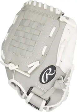 Rawlings 10.5'' Girls' Highlight Series Softball Glove 11 Rawlings 10.5'' Girls' Highlight Series Softball Glove -DUCK Sporting Goods HFP105GW DIC60 Grey SDER