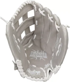 Rawlings 12.5'' Girls' Highlight Series Softball Glove 8 Rawlings 12.5'' Girls' Highlight Series Softball Glove -DUCK Sporting Goods HFP125HGW NOCOLOR PALM