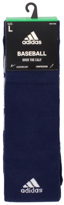Adidas Icon Over The Calf Baseball/Softball Socks -DUCK Sporting Goods ICONOTC 515109 Navy PKG