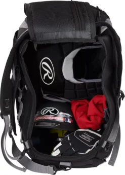Rawlings Mach Baseball/Softball Duffle Bag 15 Rawlings Mach Baseball/Softball Duffle Bag -DUCK Sporting Goods MACHDB Black DET alt2