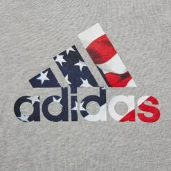 Adidas Men's Triple Stripe Graphic ¾ Sleeve Baseball Shirt -DUCK Sporting Goods MBA11016H AdidasLogoAmerica DET