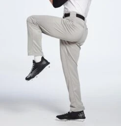 Adidas Men's Triple Stripe Open Bottom Baseball Pants 20 Adidas Men's Triple Stripe Open Bottom Baseball Pants -DUCK Sporting Goods MBA12023 GreyBaseball MODSDE