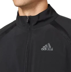 Adidas Men's Triple Stripe Long Sleeve Baseball Jacket -DUCK Sporting Goods MBA13006Z Black DET