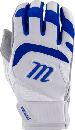 Marucci Adult Signature 3 Batting Gloves -DUCK Sporting Goods MBGSGN3 W RB MBGSGN3WRBAL WhiteRoyalBl FRT