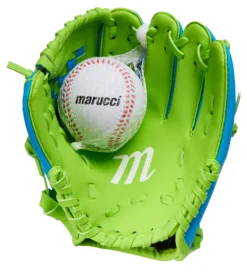 Marucci 8.5" Youth Backyard Tee Ball Glove & Ball -DUCK Sporting Goods MBYBG23 BLGR NOCOLOR DET