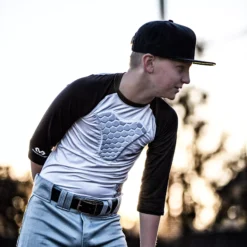 McDavid Youth HEX ¾ Sleeve Sternum Shirt -DUCK Sporting Goods McDavid MD7630 HexSternumShirtRaglan