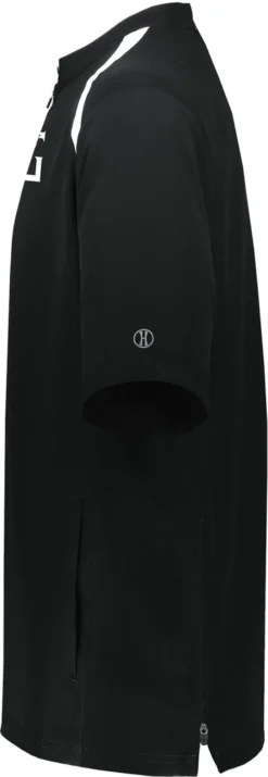 Perfect Game Men's Clubhouse Short Sleeve Pullover -DUCK Sporting Goods PGW581 B422XL BlackWhite SDEL