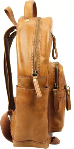 Rawlings Medium Leather Backpack -DUCK Sporting Goods RS10057 Tan SDER