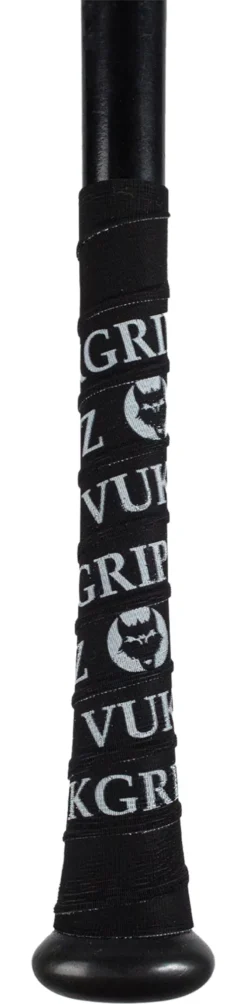 VukGripz Bat Grip Tape -DUCK Sporting Goods VUKGRIPZ BLACK BlackWhite DET