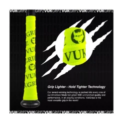 VukGripz Bat Grip Tape -DUCK Sporting Goods VUKGRIPZ BLACK BlackWhite TEC