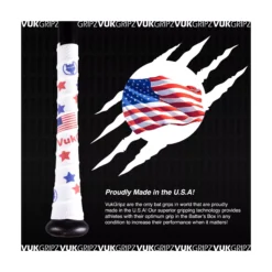 VukGripz Bat Grip Tape -DUCK Sporting Goods VUKGRIPZ BLACK BlackWhite TEC alt1