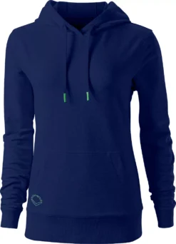EvoShield Women's Pop Collar Terry Hoodie -DUCK Sporting Goods WB60074 03L Navy FRT alt1