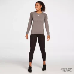 Adidas Women's Seamless Long-Sleeve Softball Shirt -DUCK Sporting Goods WBA11014 Grey MODSTLAD