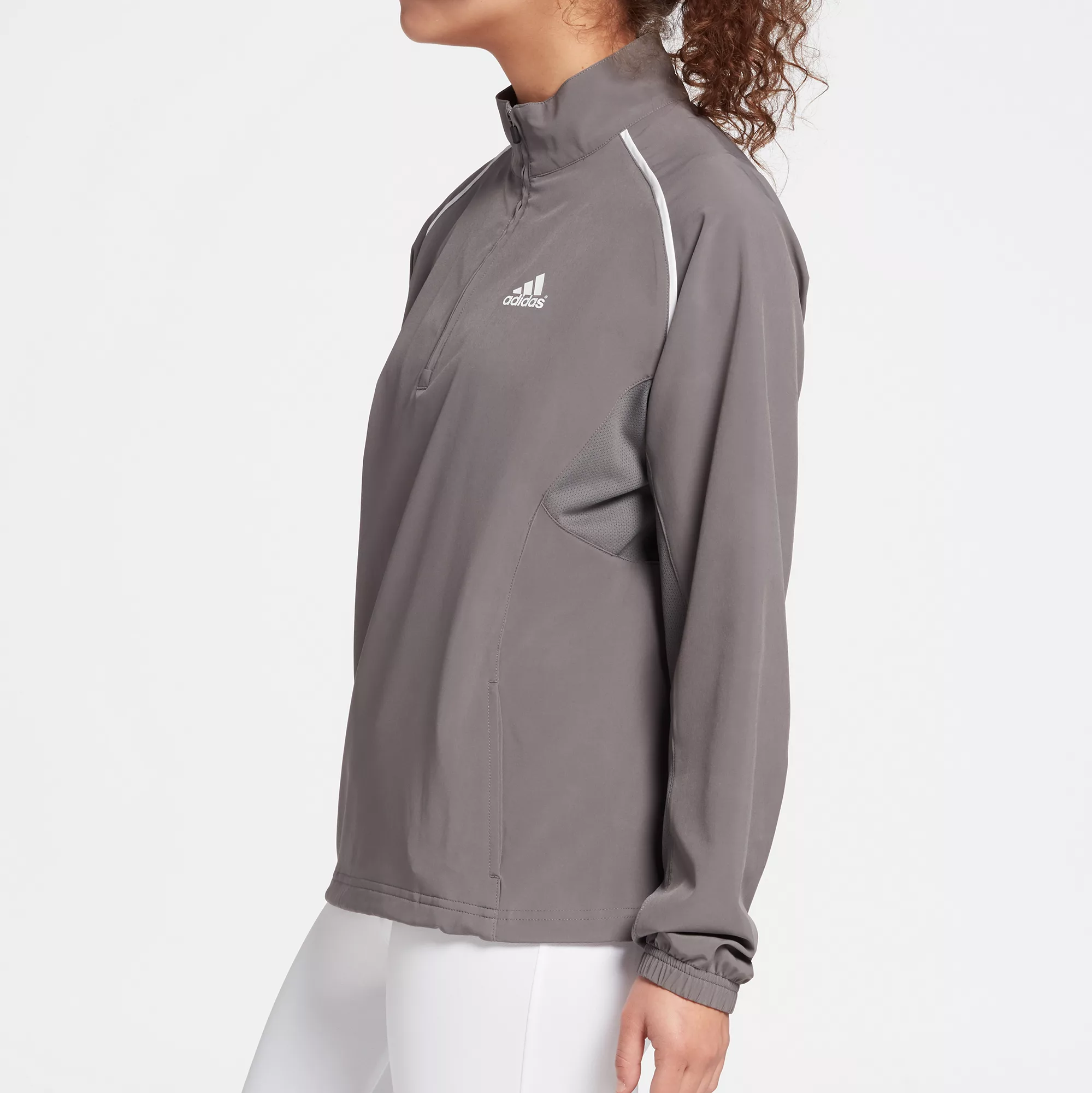 Adidas Women's Triple Stripe Long Sleeve Woven Softball Jacket 5 Adidas Women's Triple Stripe Long Sleeve Woven Softball Jacket - Image 3