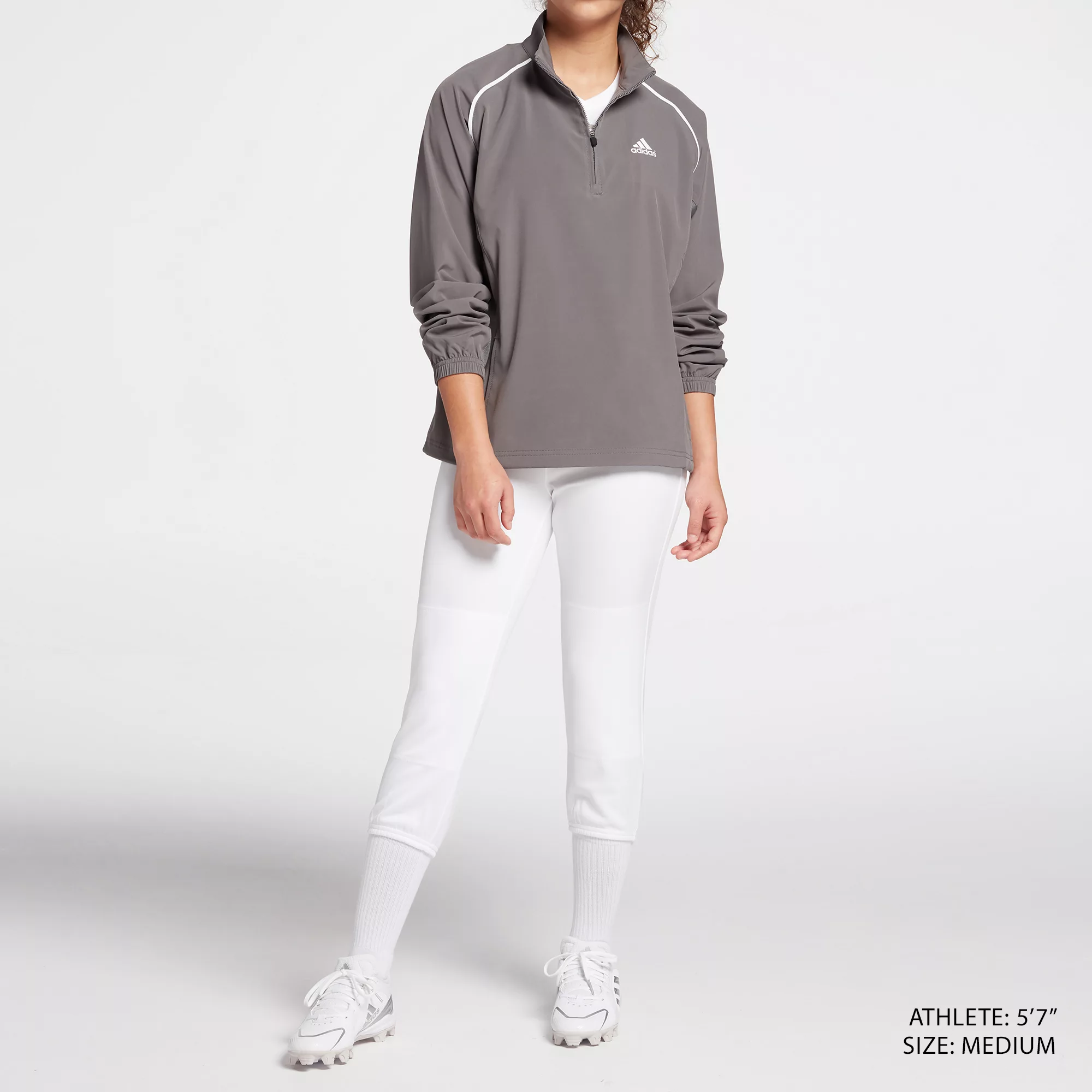Adidas Women's Triple Stripe Long Sleeve Woven Softball Jacket 6 Adidas Women's Triple Stripe Long Sleeve Woven Softball Jacket - Image 4