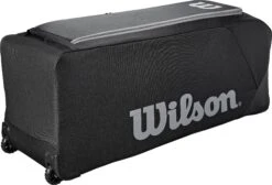 Wilson Team Gear Wheeled Bag 13 Wilson Team Gear Wheeled Bag -DUCK Sporting Goods WTA9710 BL Black SDEL