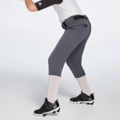 DeMarini Girls' Fierce Softball Pants 17 DeMarini Girls' Fierce Softball Pants -DUCK Sporting Goods WTD4040 CHGL Charcoal MODL alt1