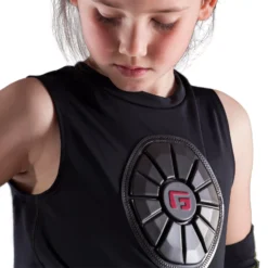G-Form Youth Pro Sternum Shirt -DUCK Sporting Goods YSN0102 Black DET alt1